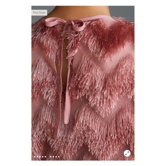 Anthropologie Pink Textured Dress - Picture 6 of 15